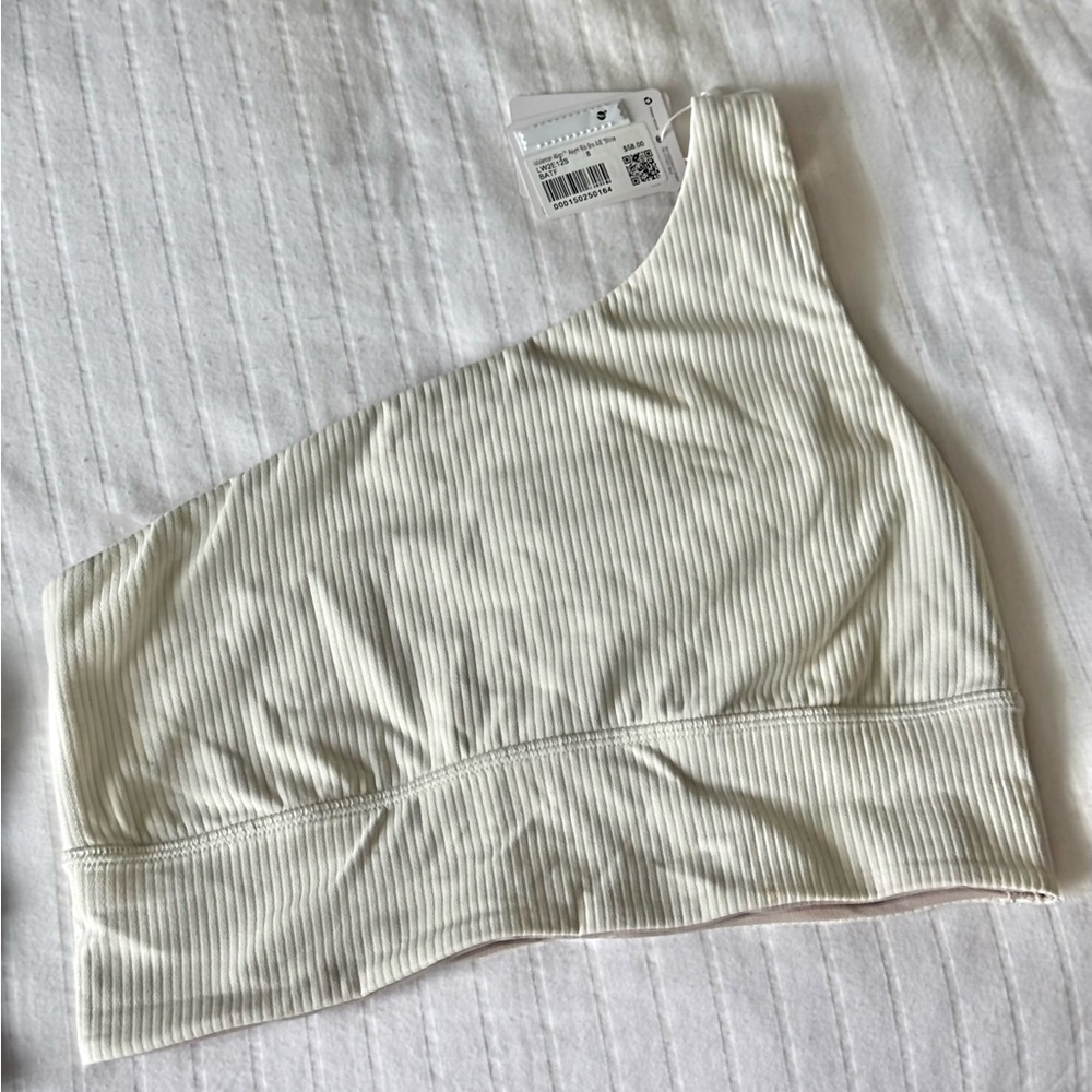 Lululemon Align Asymmetrical Ribbed Bra Light Support A/B Cup Shine